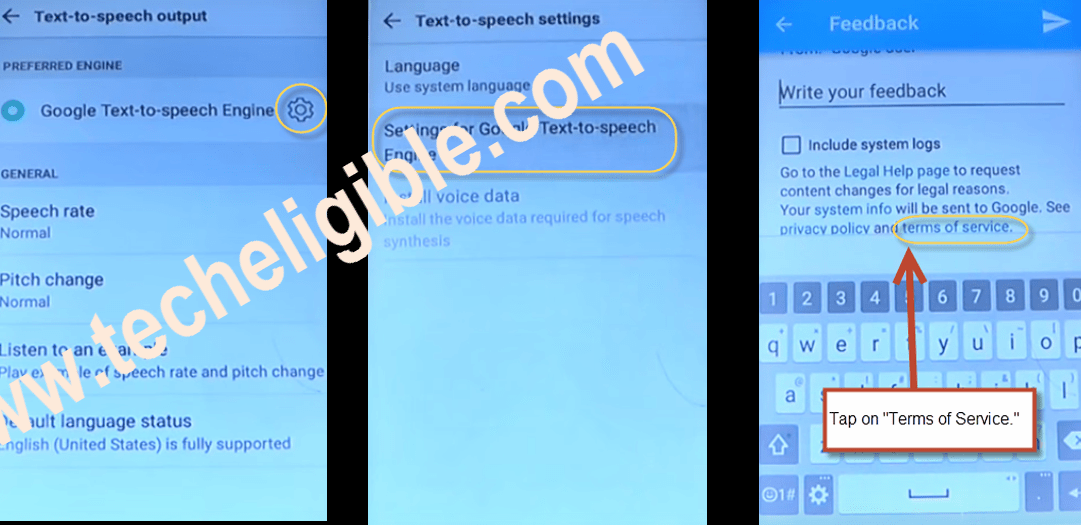 Google Text To Speech Engine LG styloe 2 plus