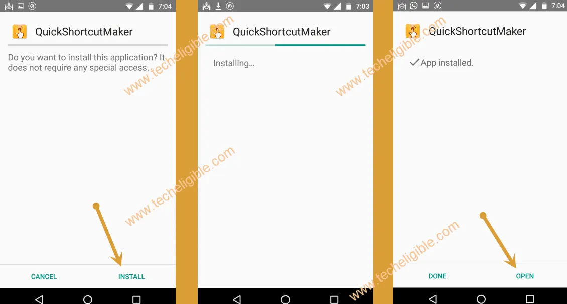 install quickshortcutmaker to bypass frp Huawei G8
