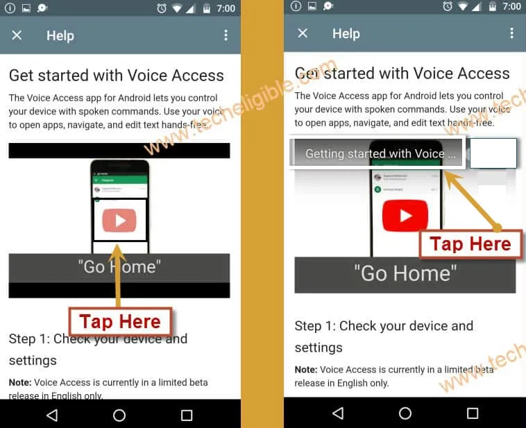 Get Started with voice access