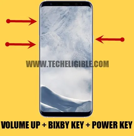 Enter into Samsung Galaxy Recovery Mode, frp bypass galaxy s8 by combination file