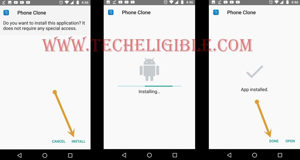 Install Phone Clone App to Bypass google account