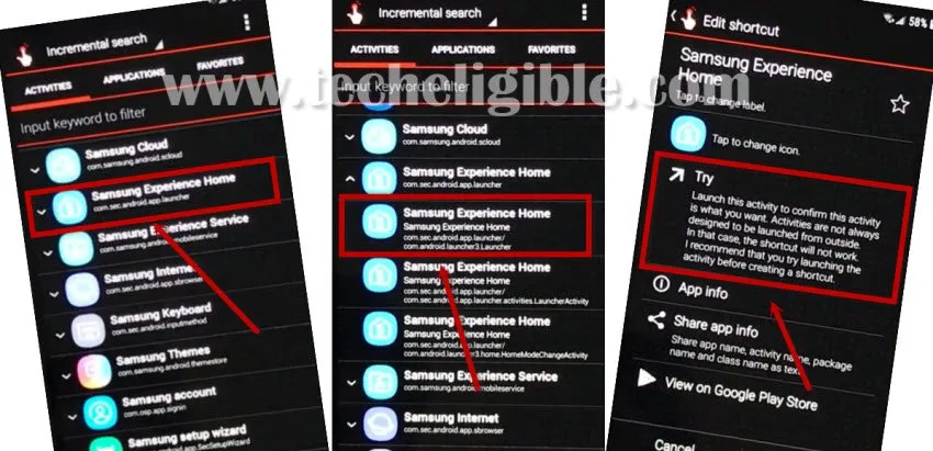 Samsung Experience HOME, Access home screen in frp locked samsung device