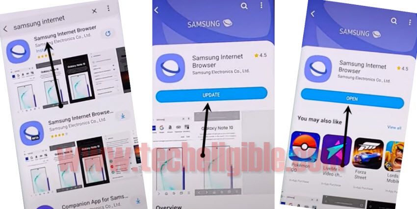 Samsung internet browser to download S7 and S7 edge frp apps