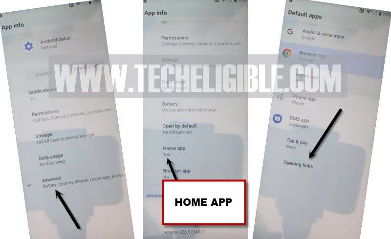 go to home app from android setup to bypass google account all zte android 9