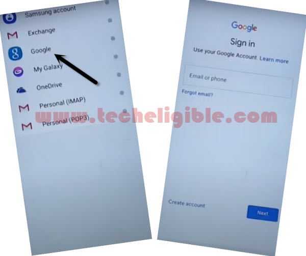 sign in with gmail account to bypass google account