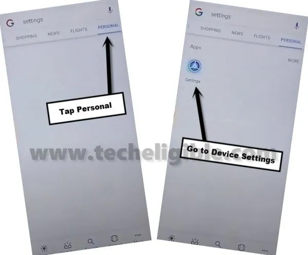 Go to personal for settings to bypass frp huawei p10 lite android 10