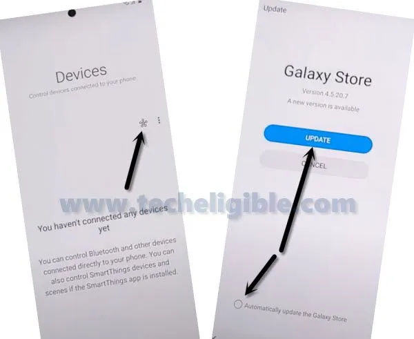 click to update from galaxy store