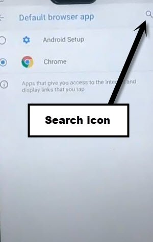 tap search icon from top right corner