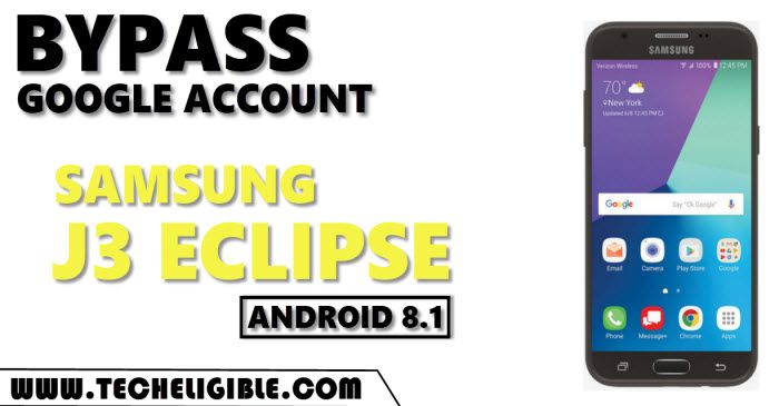 Bypass frp Samsung J3 eclipse Android 8.1 without talkback
