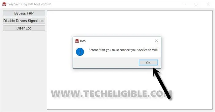 connect phone to WiFI to bypass frp with easy samsung frp tools 2020