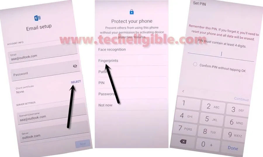 outlook email fingerprints bypass frp Samsung A50