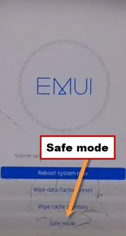 Run in Safemode huawei mate 9 to bypass frp
