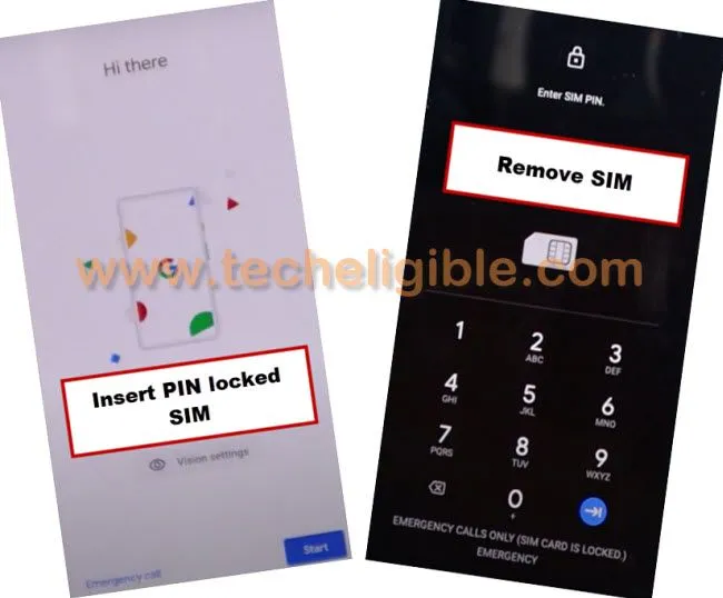 Enter SIM Pin Locked to Bypass FRP Google Pixel 3 Android 11