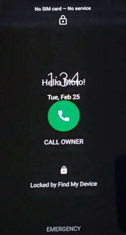 device is locked by find my device app