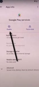 Enable Google Play Services