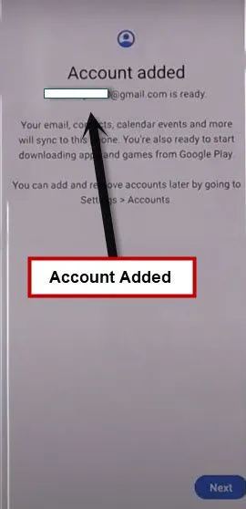 account added successfully to bypass frp Samsung galaxy Note 10 Android 11