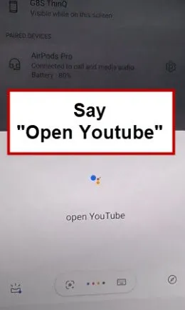 speak open youtube