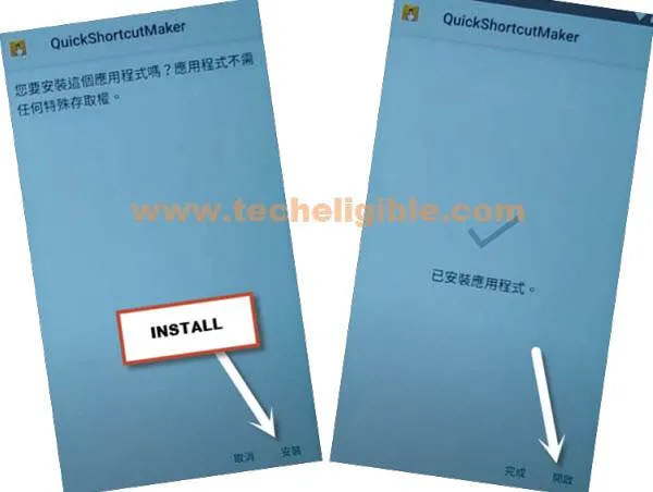 install quick shortcut maker to bypass frp Coolpad Legacy