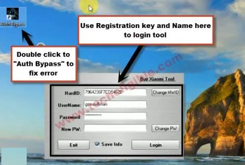 run auth bypass tool and past user information