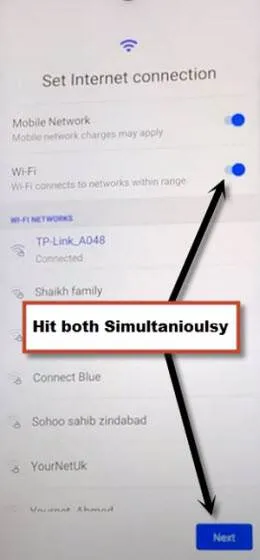 hit both option same time from wifi screen to bypass frp LG Stylo 6