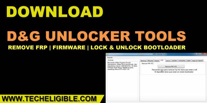 How to download D&G Unlocker tools 2021 free to remove frp