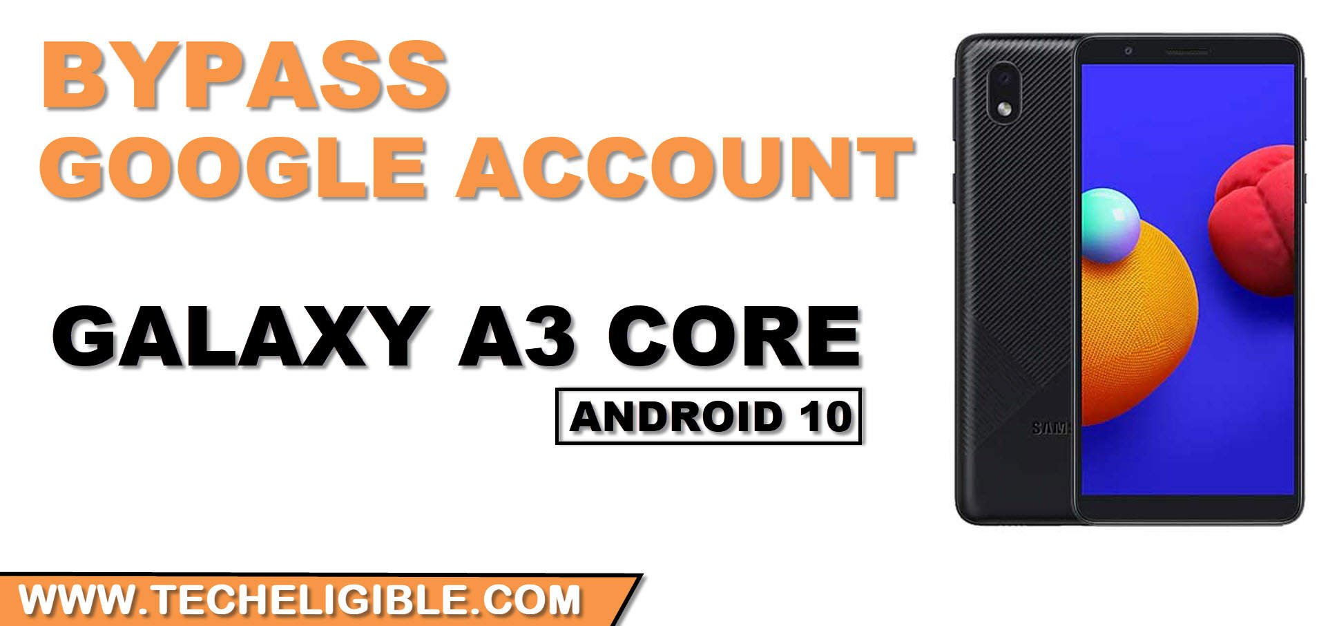 remove google frp Galaxy A3 Core Android 10