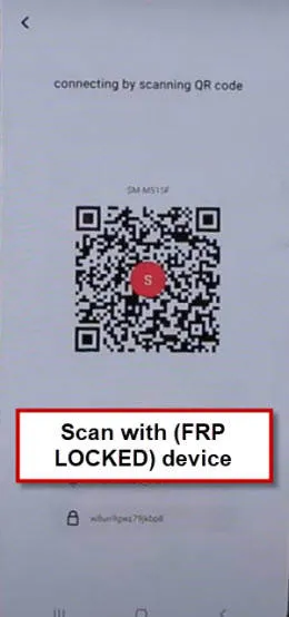 Qr code screen from other android device