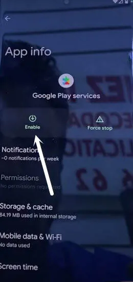 enable google play service to bypass frp Google Pixel 6 Pro