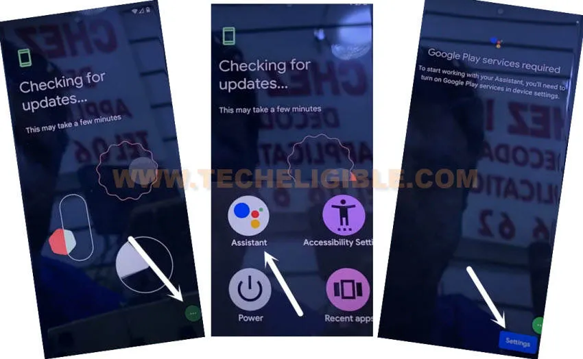 enable google play services from checking for update screen to bypass frp Google Pixel 6 Pro Android 12