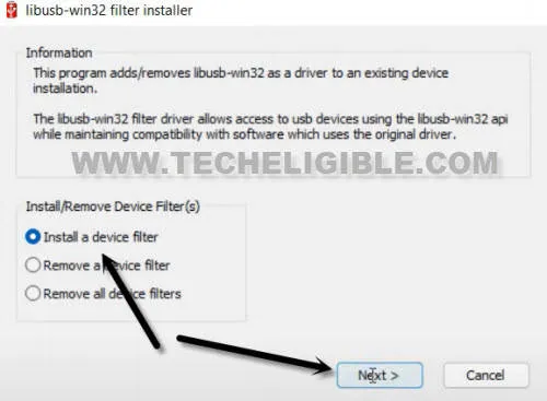 install a device filter