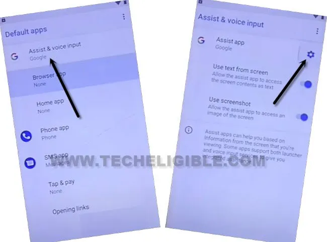 tap on assist and voice input to bypass frp Nokia 3