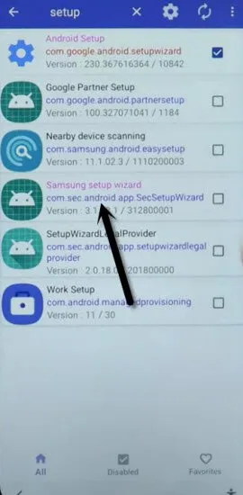 go to Samsung setup wizard to bypass frp Galaxy A11