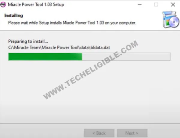 installing miracle power tool in pc