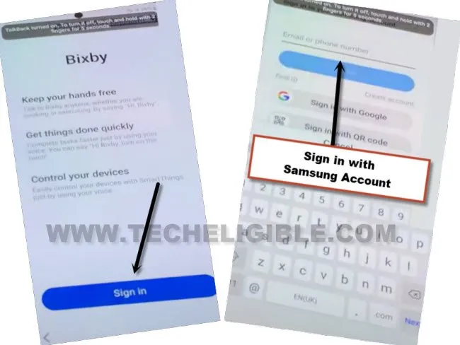 Sign in with samsung account form bixby to remove frp account galaxy S21 FE