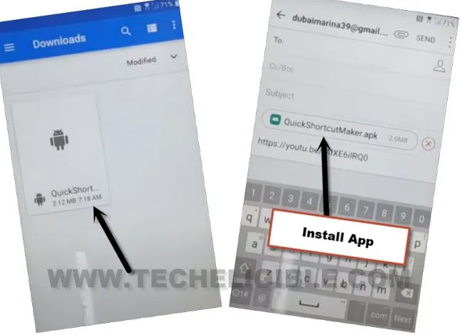 Install quick shortcut maker app to bypass google account LG G5