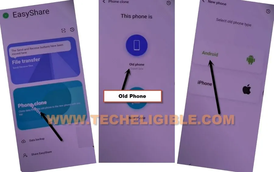 setup old phone from easyshare app to bypass frp account VIVO V25