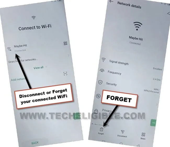 FORGET Connected WiFi to remove frp Account Infinix Hot 20i