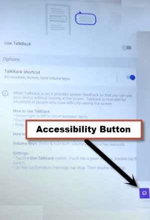 accessibility talkback button enabled to bypass google FRP Lenovo TAB M8