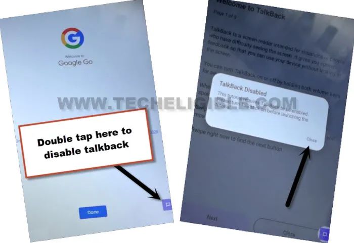 disable talkback to bypass google FRP Lenovo TAB M8