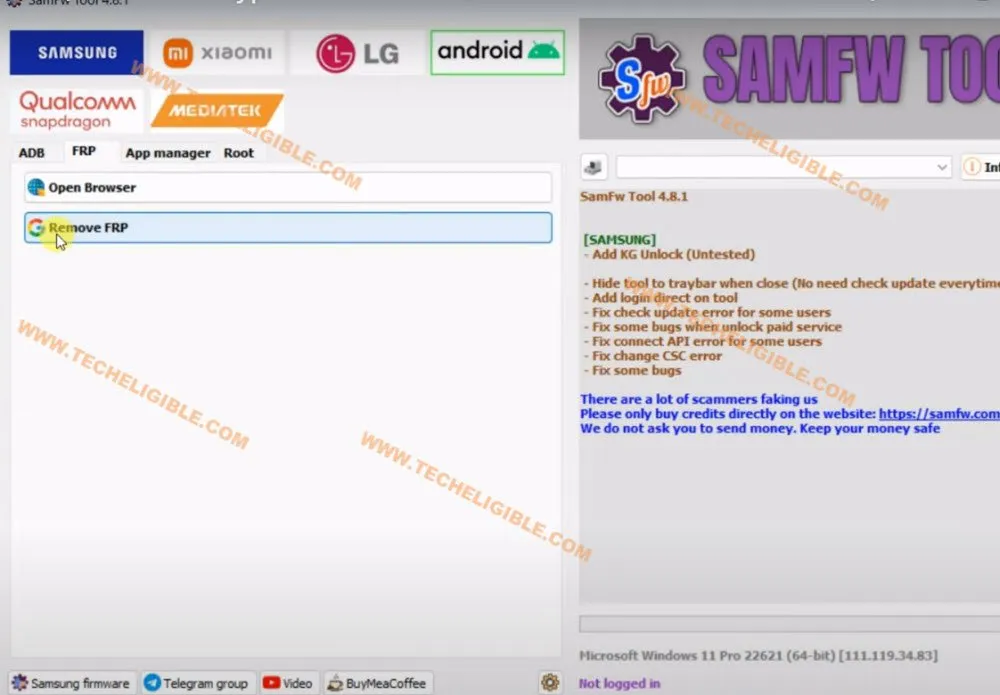 Download Samfw 4.8.1 tool