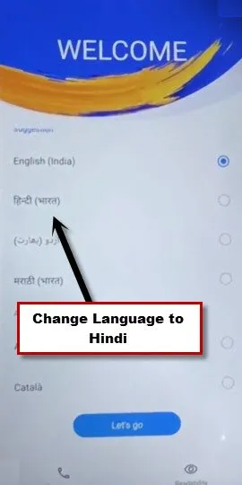 Change device language to hindi to bypass frp ASUS Zenfone Z5