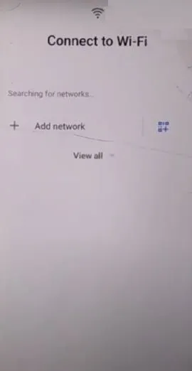 Connect to a WiFI screen