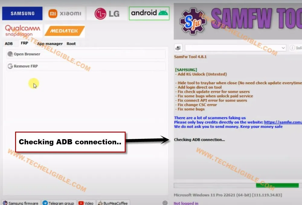 checking adb connection to bypass frp Itel A60