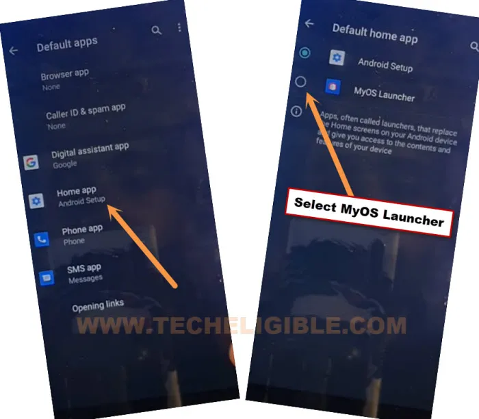 Launch myOS launcher app