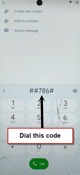 dial 786 code on Moto Android 14