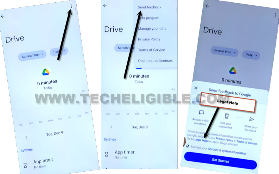 go to legal help option to bypass frp